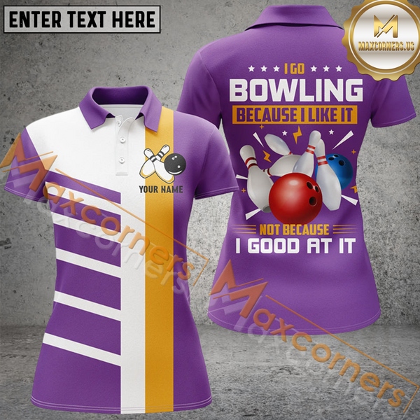 Maxcorners Funny Retro Bowling Jersey Customized Name, Team Name 3D Shirt