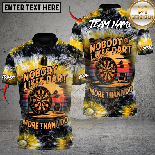 Maxcorners Darts Nobody Likes Dart More Than I Do Multicolor Customized Name, Team Name 3D Shirts