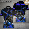 Maxcorners Bowling & Pins Flame Aura Dragon Customized Name, Team Name 3D Shirt (4 Colors)