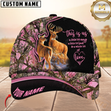 Maxcorners Hunting Deer Couple Camouflage Multicolor Personalized Name 3D Cap