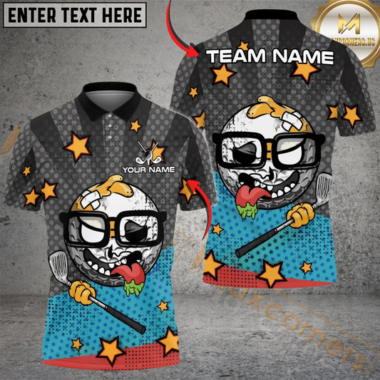 Maxcorners Gross Swing Golf Polo Customized Name, Team Name 3D Shirts