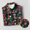 Maxcorners Dark Tropical Disc Golf Basket Polo Shirt, Women’s Golf Tops, Golf Polo For Women LM1507