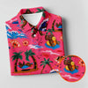 Maxcorners Pink Bigfoot Aloha Beach Vacation Golf Shirt, Golf Polo For Women, Printed Golf Shirt LM1507