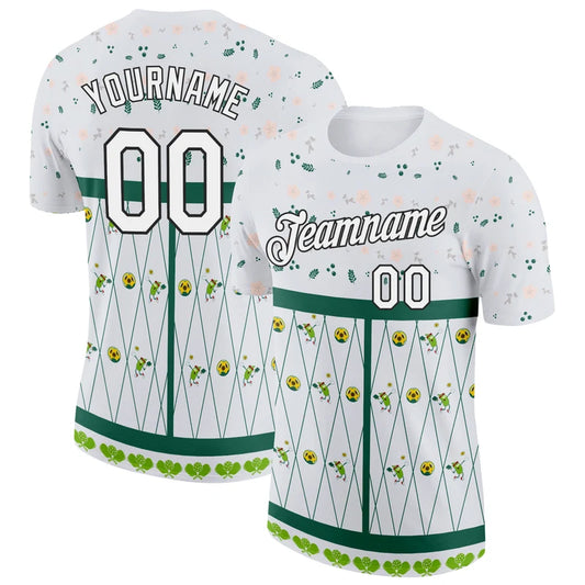 Maxcorners Pickleball Court Net Cute Pickle Mascot Tennis Balls Green Personalized Name 3D Unisex Shirt