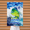 Maxcorners Mahi Mahi Fishing Ocean Camo Splash Design Personalized Name 3D Poster