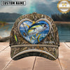 Maxcorners Fishing Heart Camo Ocean Personalized 3D Cap