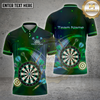 Maxcorners Darts Shirt Neon Dartboard Multiple Options Personalized Name, Team Name 3D Shirt