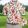 Maxcorners Marine Life Coral Reef Pattern Golf Shirt, Women's Golf Shirt, Hawaiian Golf Shirt, Golf Polo For Women LM1507