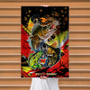 Maxcorners Walleye Fishing Aggressive Strike Artwork Personalized Name 3D Poster
