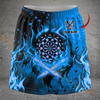 Maxcorners Darts Flame Skull Dartboard Personalized 3D Skirts With Shorts