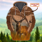 Maxcorners Custom Name Hunting Deer  3D All Over Printed Clothes