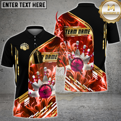 Maxcorners Inferno Strike Bowling Jersey Multicolor Customized Name, Team Name 3D Shirts