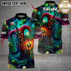 Maxcorners Evil Jester 8 Ball Billiards Multicolor Customized Name, Team Name 3D Shirt