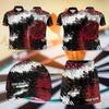 Maxcorners Darts Paint Splash Dartboard Design Personalized Team Sportswear Set - Polo Shirt, Cap & Skorts
