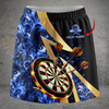 Maxcorners Darts Flame Leopard Print Dartboard Personalized 3D Skirts With Shorts