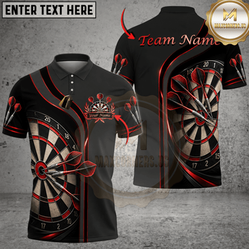 Maxcorners Darts Dartboard & Target Strike Graphic Multicolor Customized Name, Team Name 3D Shirts