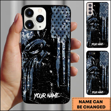Maxcorners Billiards Gothic Skull Beer Mug Lightning Personalized Name 3D Phone Case
