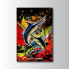 Maxcorners Marlin Fishing High-Speed Strike Art Personalized Name 3D Poster
