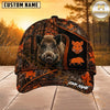 Maxcorners Hunting Orange Forest Camo Personalized 3D Cap