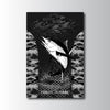Maxcorners Tuna Fishing Black & White Camo Art Personalized Name 3D Poster