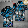 Maxcorners Darts Skull & Dartboard Graphic Multicolor Customized Name, Team Name 3D Shirts