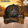 Maxcorners Hunting Orange Woodland Hunter Personalized 3D Cap