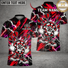 Maxcorners Darts Funny & Explosive Bullseye Graphic Multicolor Customized Name, Team Name 3D Shirts