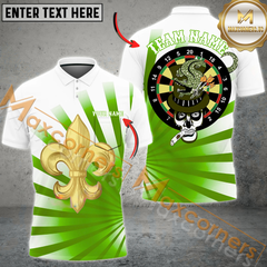 Maxcorners Darts Poker MutilColor Option Customized Name, Team Name 3D Polo Shirt
