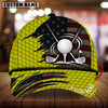 Maxcorners Golf American Flag Golf Ball & Crossed Clubs Personalized Name 3D Cap