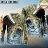 Maxcorners Fishing Skin Water Custom Name & Team Name 3D Shirts