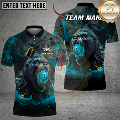 Maxcorners Bowling Gorilla Multicolor Customized Name, Team Name 3D Shirts