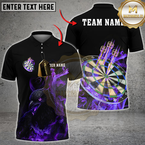 Maxcorners Darts Hell Bulldog Multicolor Options Personalized Name, Team Name 3D Shirt For Mick
