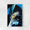 Maxcorners Yellowfin Tuna Fishing Dynamic Splash Art Personalized Name 3D Poster