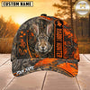 Maxcorners Hunting Orange Camo Hunter Personalized 3D Cap