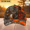 Maxcorners Hunting Orange Camo Hunter Personalized 3D Cap