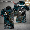 Maxcorners Venom Spider 8 Ball Billiards Custom Polo Team Shirt