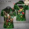 Maxcorners Billiard Thunder Lightning Ball Design Multicolor Customized Name, Team Name 3D Shirts