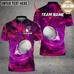 Maxcorners Golf Through The Galaxy Multicolor Customized Name, Team Name 3D Shirts