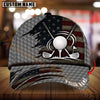 Maxcorners Golf American Flag Golf Ball & Crossed Clubs Personalized Name 3D Cap