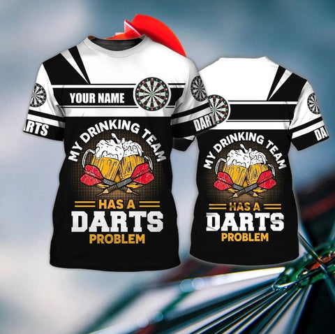 Maxcorners Dart Personalized 3D All Over Printed Has Darts Problem Shirt