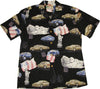 Maxcorners Saturn Men's Paradise Found Hawaiian Aloha Cotton Shirt