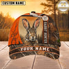 Maxcorners Hunting Orange White Camo Hunter Personalized 3D Cap