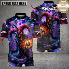 Maxcorners Evil Jester 8 Ball Billiards Multicolor Customized Name, Team Name 3D Shirt