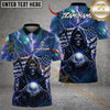 Maxcorner Dark Thunder Reaper Golf Polo Shirt Customized Name, Team Name 3D Shirts (4 Colors)