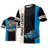 (5 Colors) Maxcorners Personalized Car Classic Muscle Car 3D T-Shirt - Cream Teal Road Legend and Classic Pickup Truck