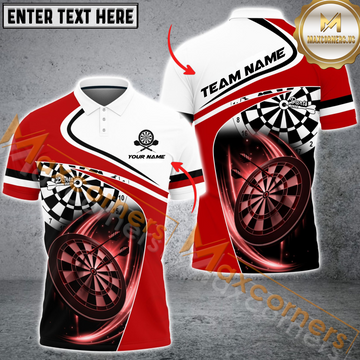 Maxcorners Darts Jersey Mutilcolor Options Personalized Name, Team Name 3D Polo Shirt