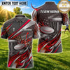 Maxcorners Disc Golf Flying Disc & Basket Graphic with Swirling Motion Pattern Multicolor Customized Name, Team Name 3D Shirts