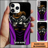 Maxcorners Billiards Cowboy 8 Ball Guns Multicolor Personalized Name 3D Phone Case