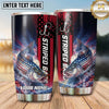 Maxcorners Fishing Tumbler Red Blue Hook Lightning Design Personalized Name Tumbler (13 Species)