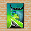 Maxcorners Mahi Mahi Fishing Neon Water Geometric Art Personalized Name 3D Poster